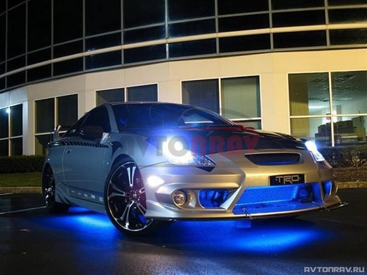 Свет под машину. Toyota Celica неон. Тойота Селика с подсветкой. Toyota Celica подсветка. Toyota Celica Tuning.