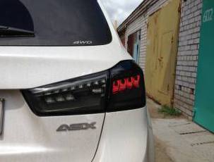 Задние светодиодные фонари Evil тонированные  для Mitsubishi ASX
