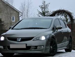 Реснички на фары для Honda Civic 4D (8)