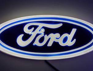 Логотип Ford 4D с подсветкой белого цвета