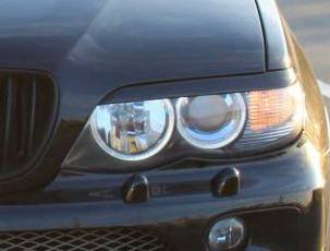 Реснички на фары для BMW X5 E53 (Рестайлинг)