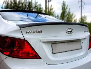 Лип-Спойлер Sport для Hyundai Solaris 1 седан