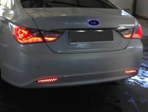 Светодиодные катафоты в задний бампер для Hyundai Sonata 6 (YF)