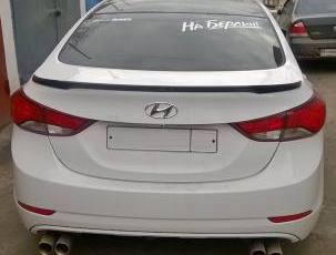 Лип-Спойлер Zest Style для Hyundai Elantra 5 (MD/UD)
