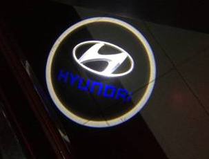 Проекция логотипа Hyundai