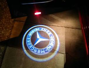 Проекция логотипа Mercedes-Benz Classic
