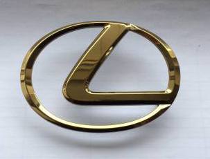 Эмблема Lexus (самоклеящаяся) Gold