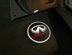 Проекция логотипа Infiniti 
