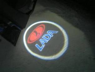 Проекция логотипа Lada 