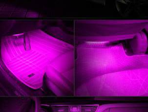 Многоцветная подсветка cалона авто RGB с ДУ