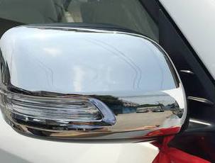 Накладки на зеркала Chrome c повторителями для Toyota Land Cruiser 200/202 (Рестайлинг)