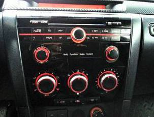  Ручки кондиционера (отопителя) Red light для Mazda 3BK