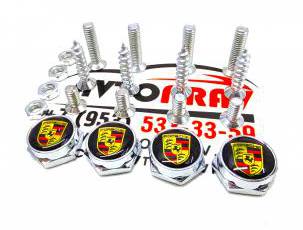 Крепеж номерных знаков с логотипом Porsche
