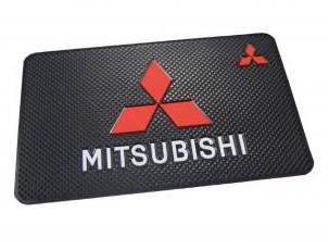 Противоскользящий коврик с логотипом Mitsubishi