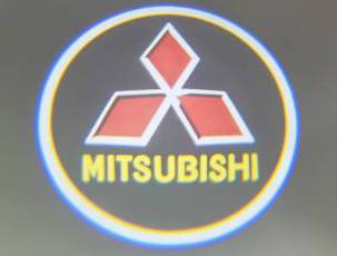 Проекция логотипа Mitsubishi