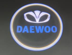 Проекция логотипа Daewoo 